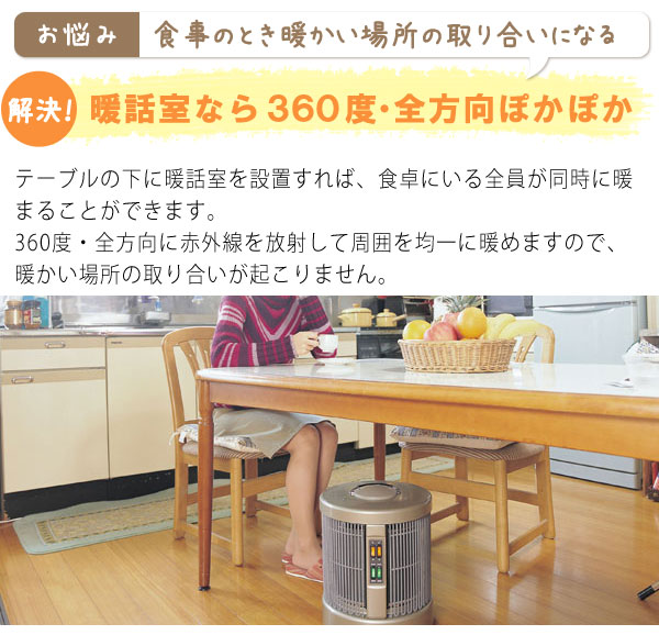 遠赤外線パネルヒーター 暖話室1000型H【アールシーエス】 談話室 電気