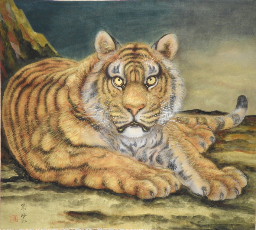 真作/大村順子/百寿/美品/布袋屋掛軸HD-822 真作/大村順子/百寿/美品