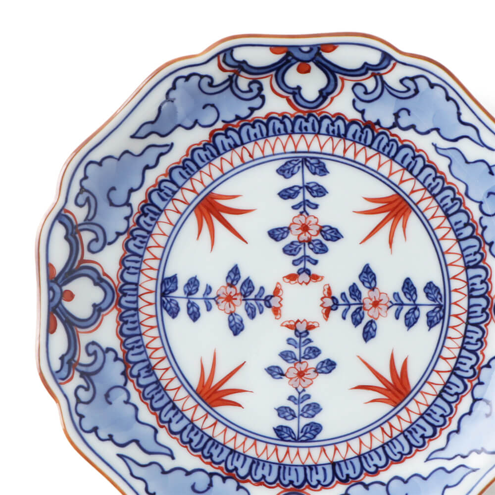 源右衛門】古伊万里の伝統 日本の名窯 舘林源右衛門作 祥瑞手梅鳥文 大