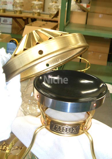 日本船燈（ニッセン）ゴールドフレーム フリージアストーブ IS-3 -