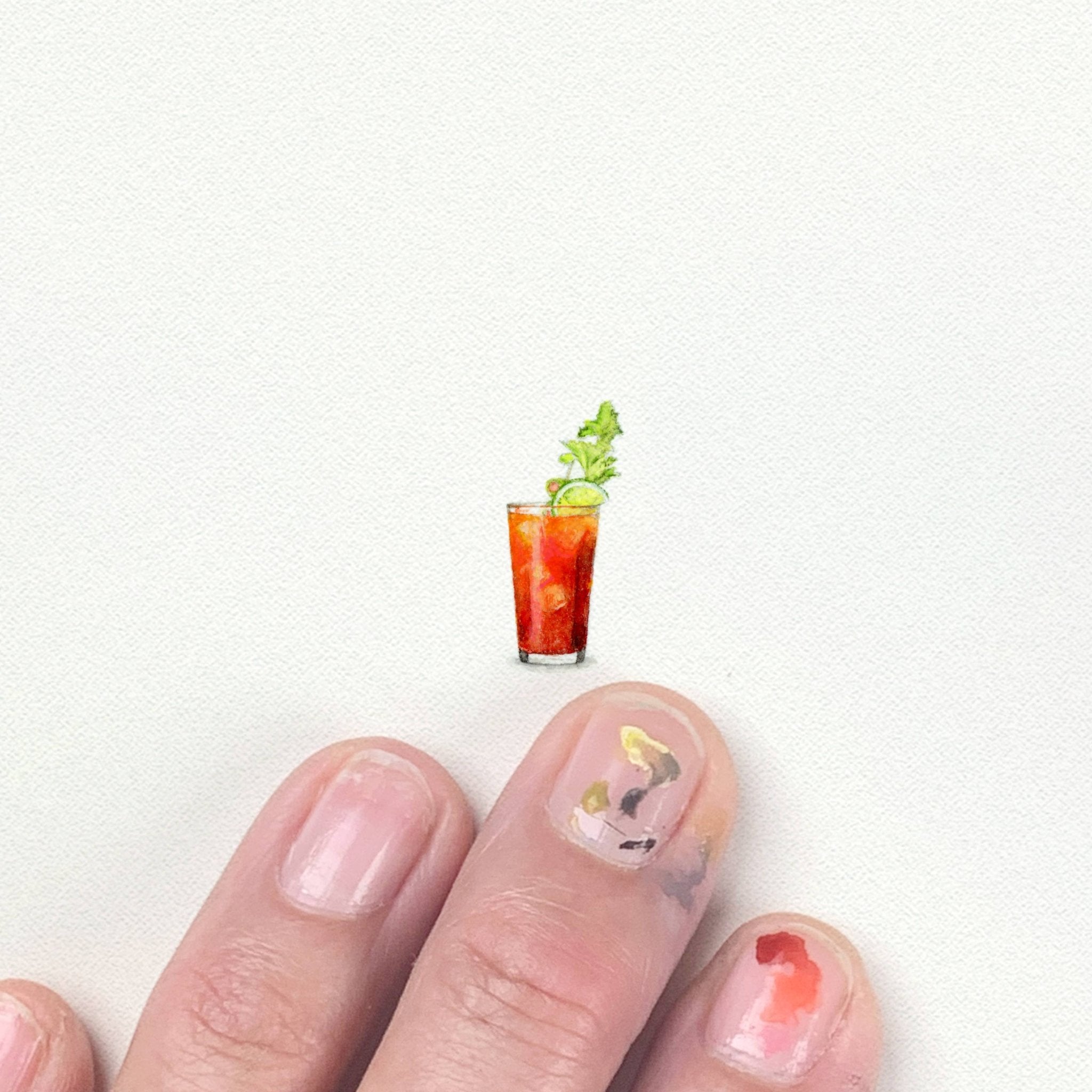 Box Turtle - Bloody Mary Miniature Watercolor Print