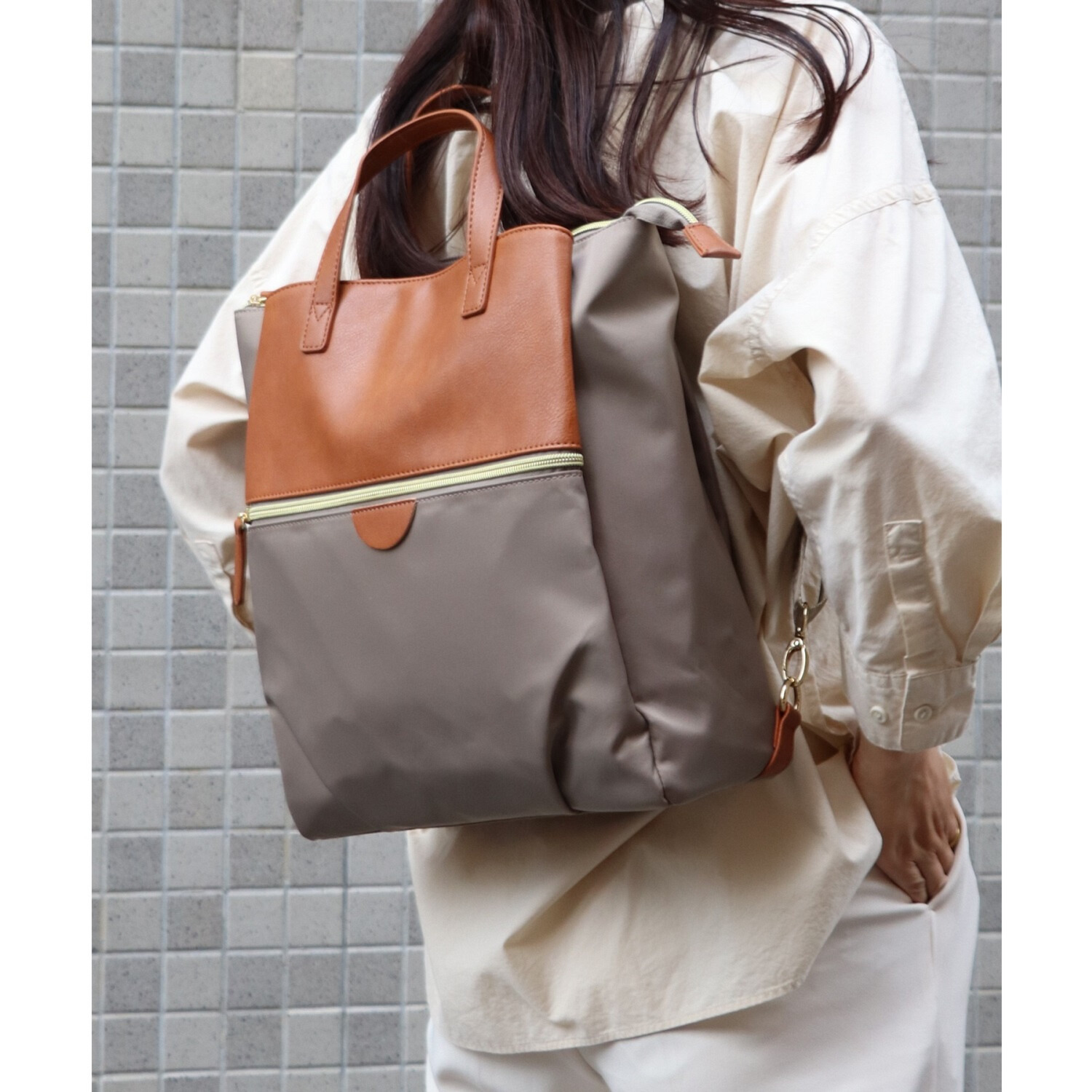 ベルモサ ナイロンコンビ 3ウェイA4リュック- ショップチャンネル