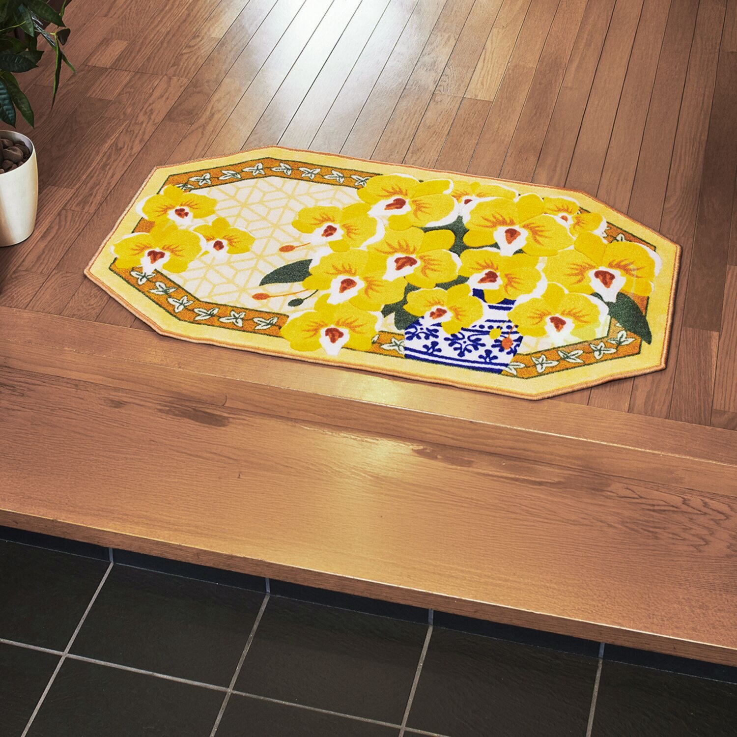 幸せの黄色い 玄関マット ＜大サイズ＞- ショップチャンネル