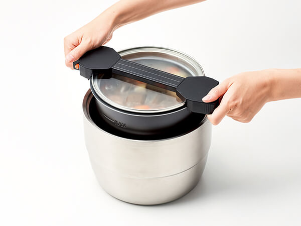 CookingPro 電気圧力鍋 保温調理ポット 2段蒸しラック ブレンダー 公式