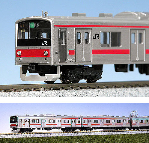KATO 【4両SET】 205系 京葉線色（ドア小窓車）4両増結セット KT-10