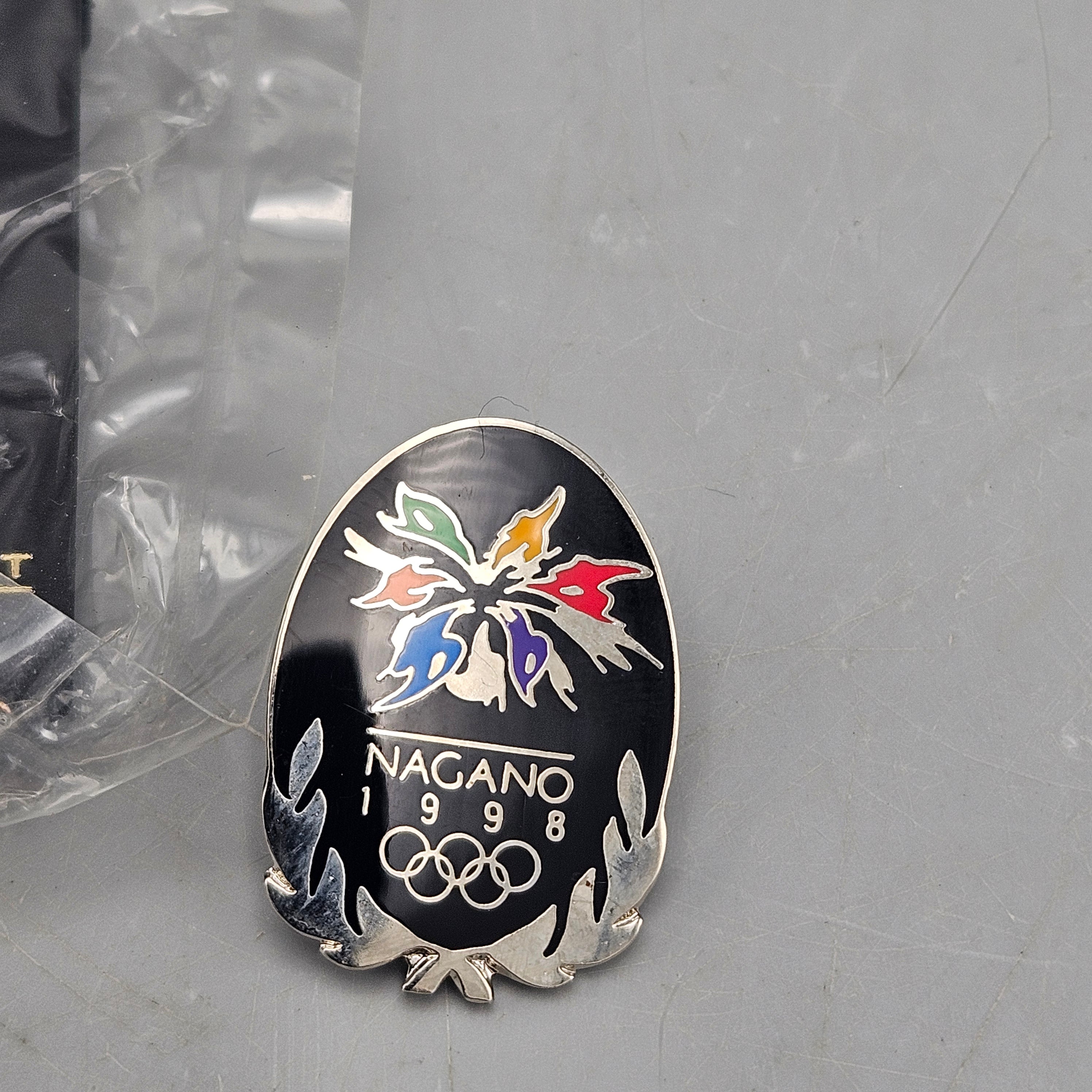 Lot of 5 Nagano 1998 Olympic Pins | Authenticated Estate Treasure