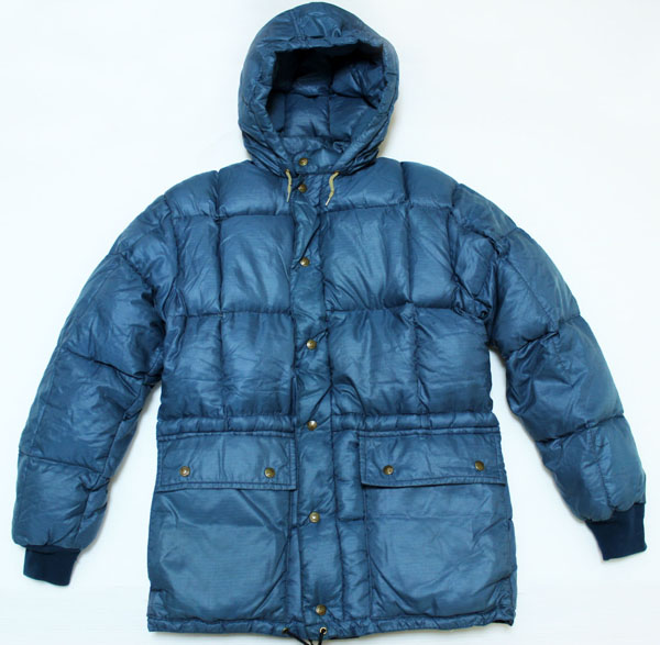 70s EddieBauerエディーバウアー カラコラム ダウンパーカー 紺