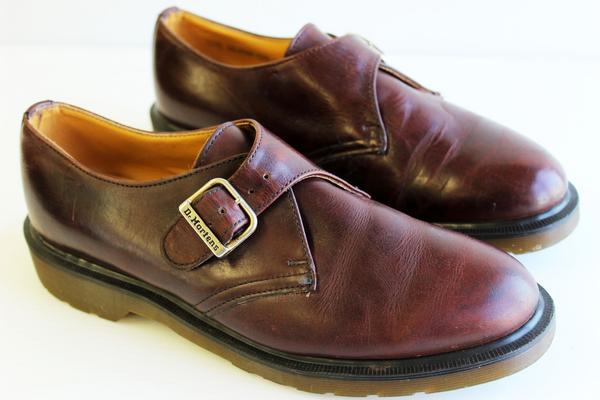 英国製 DR.MARTENSドクターマーチン モンクストラップ レザーシューズ