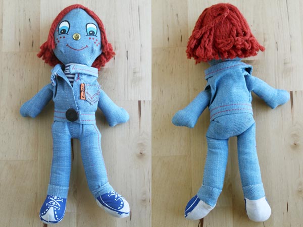 70s LEVI'Sリーバイス BIGE デニム ラグドール☆ぬいぐるみ
