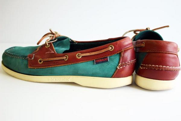USA製 SEBAGO DOCKSIDES セバゴ ツートン レザー モカシン デッキ