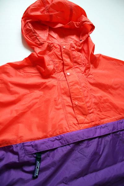 90s patagoniaパタゴニア ナイロン アノラックパーカー ツートン M