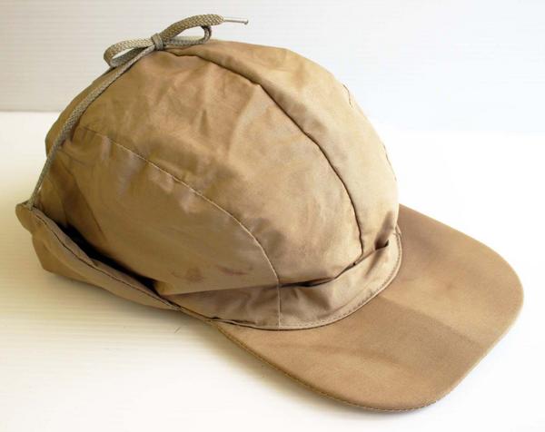 70s Eddie Bauerエディーバウアー ダウンキャップ カーキ M
