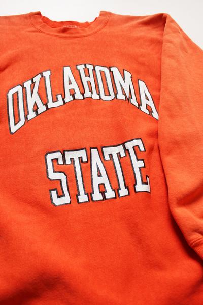 80s USA製 Championチャンピオン OKLAHOMA STATE リバースウィーブ