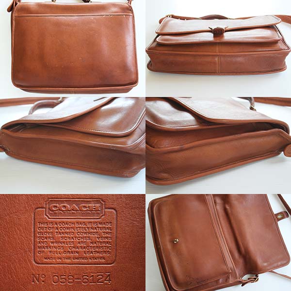 USA製 COACH オールド コーチ 2WAY レザー ブリーフケース☆6124