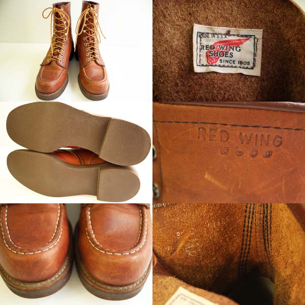 80s USA製 REDWINGレッドウイング 214 8インチ ブーツ 8C - Sixpacjoe