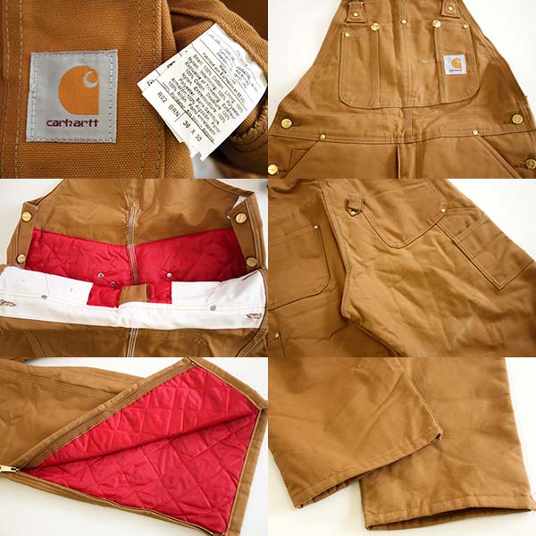 90s USA製 carharttカーハート キルティングライナー ダブルニー