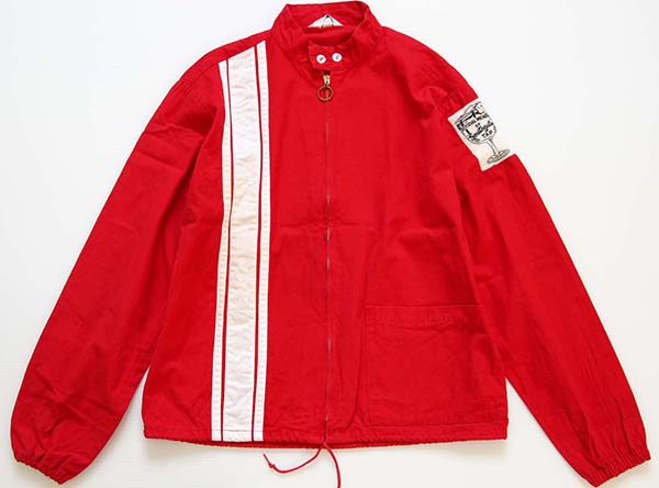 60s Swingster フロッキープリント レーシングジャケット S☆B