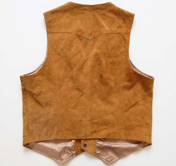70's SILTON スエードレザーベスト 茶 L - Sixpacjoe Web Shop