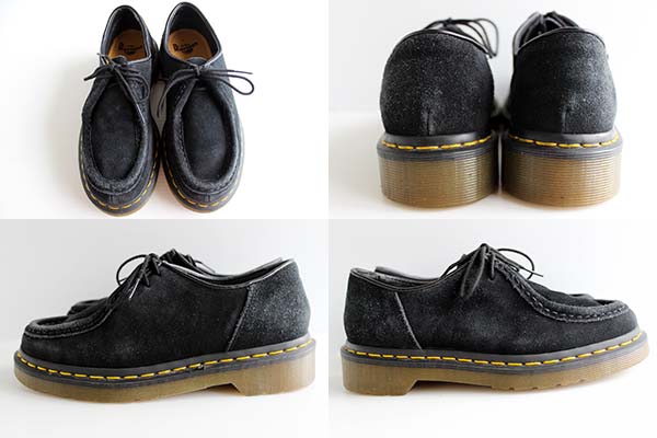 ドクターマーチン モカシン スエード レザーシューズ 黒 UK3