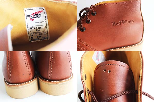 デッドストック☆USA製 REDWINGレッドウイング 595 チャッカブーツ 茶