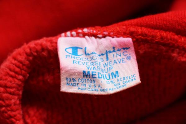 70s USA製 Championチャンピオン 単色タグ ウイングフット 三段中抜き