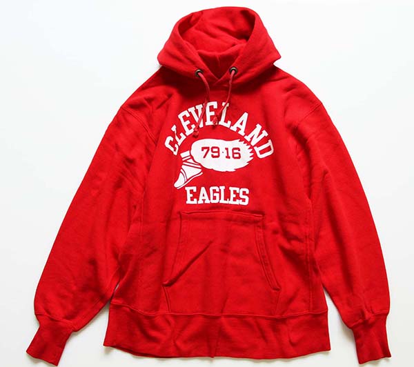 70s USA製 Championチャンピオン 単色タグ ウイングフット 三段中抜き