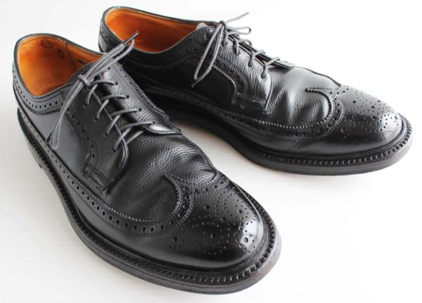 70s FLORSHEIMフローシャイム IMPERIAL ケンムール レザーシューズ 黒