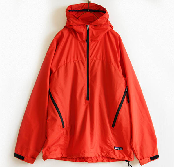 00s patagoniaパタゴニア エッセンシェル プルオーバー ポップオレンジ