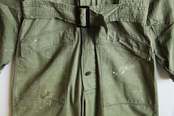 40s 米軍 U.S.ARMY M-43 HBT ヘリンボーンツイル オールインワン