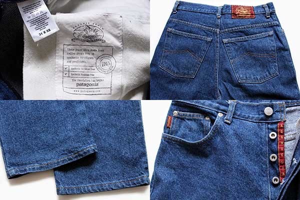 90s USA製 patagoniaパタゴニア オーガニックコットン デニムパンツ