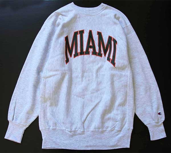 90s USA製 Championチャンピオン MIAMI リバースウィーブ スウェット