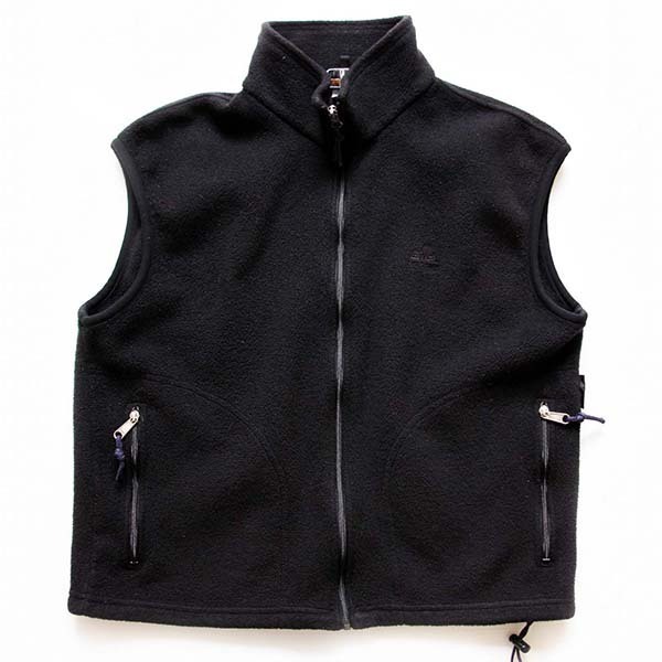 90s USA製 EMS POLARTEC フリースベスト 黒 L - Sixpacjoe Web Shop