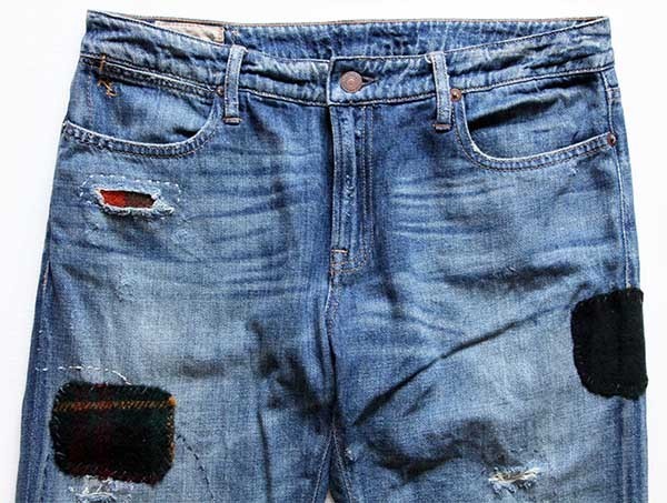 新品☆ポロ ラルフローレン ASTOR BOYFRIEND パッチワーク デニム