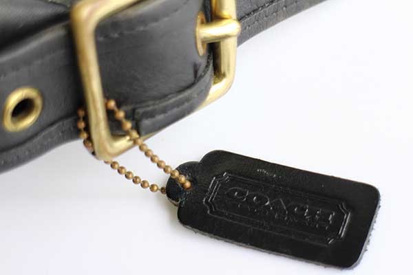 USA製 COACH オールド コーチ バケツ型 レザー ショルダーバッグ 黒 大