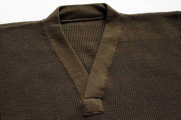 40s 米軍 USAAF A-1 Vネック ウールニット セーター オリーブドラブ