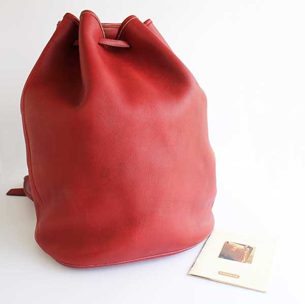 USA製 COACH オールド コーチ バケツ型 巾着 レザー ワンショルダー