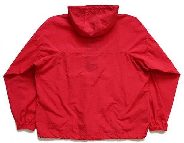 90s Columbiaコロンビア ワンポイント ナイロン アノラックパーカー 赤