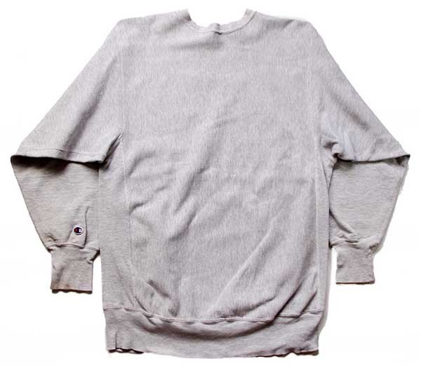 90s Championチャンピオン NAVY刺繍 リバースウィーブ スウェット ボロ