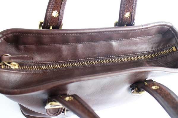 COACH オールド コーチ レザー ハンドバッグ 焦げ茶☆9063 - Sixpacjoe