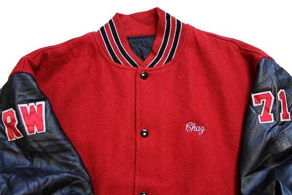 90s USA製 GAME SPORTSWEAR パッチ付き キルティングライナー メルトン