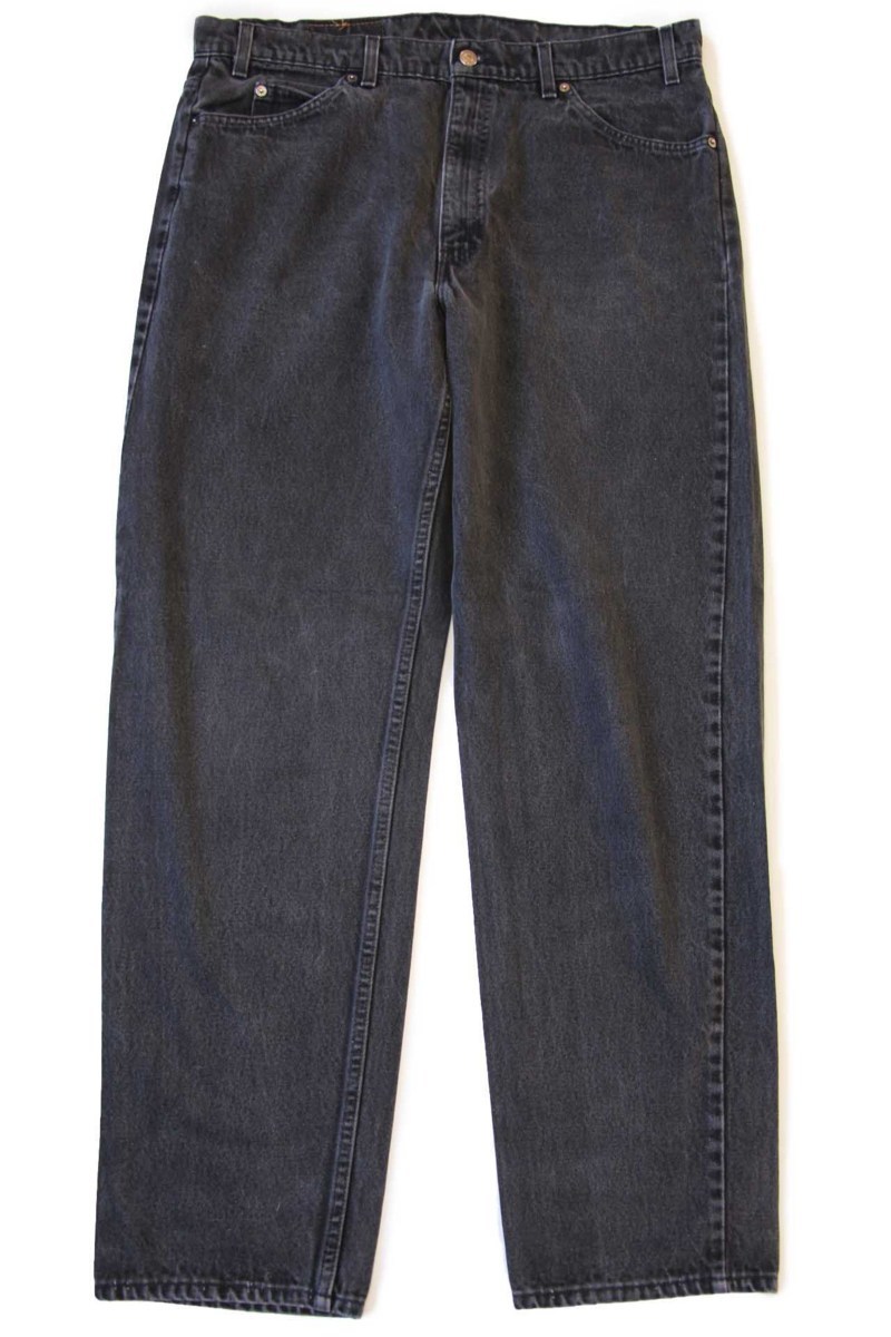 90s USA製 Levi'sリーバイス 550 ブラック デニムパンツ w38 L32☆71