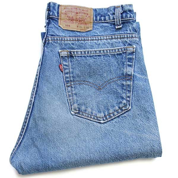 90s USA製 Levi'sリーバイス 505 デニムパンツ w36 L30☆98