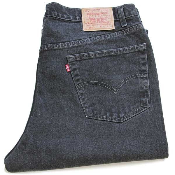 90s カナダ製 Levi'sリーバイス 550 ブラック デニムパンツ w42 L30