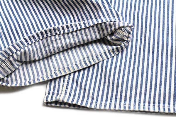 80s USA製 BIGMACビッグマック ヒッコリー ストライプ ダブルニー