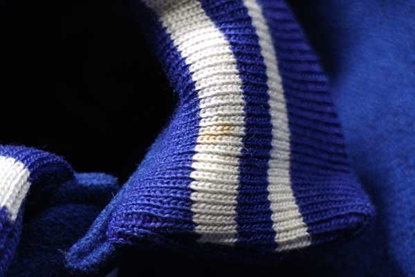 80s DeLONGデロング Springfield Blue Devilsチェーン刺繍