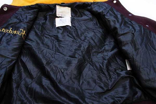 80s USA製 DeLONGデロング チェーン刺繍&パッチ付き セーラーカラー