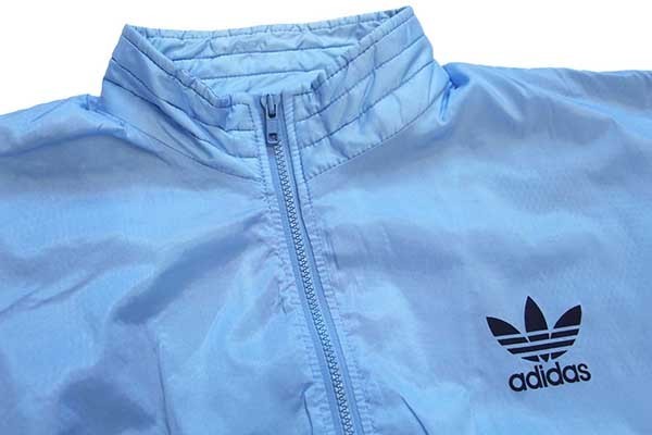 80s adidasアディダス トレフォイル ロゴ ツートン 切り替え エルボー