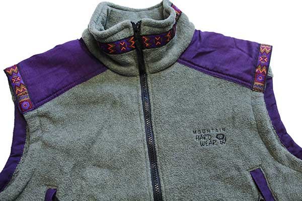 90s USA製 MOUNTAIN HARDWEAR チロリアンテープ POLARTEC フリース
