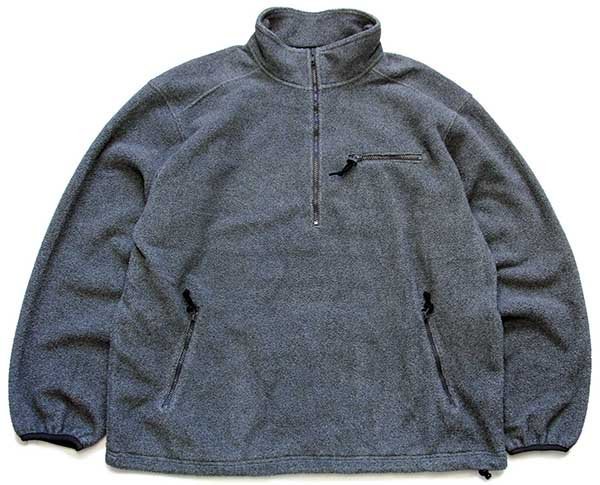 90s L.L.Bean ハーフジップ プルオーバー フリース グレー - Sixpacjoe