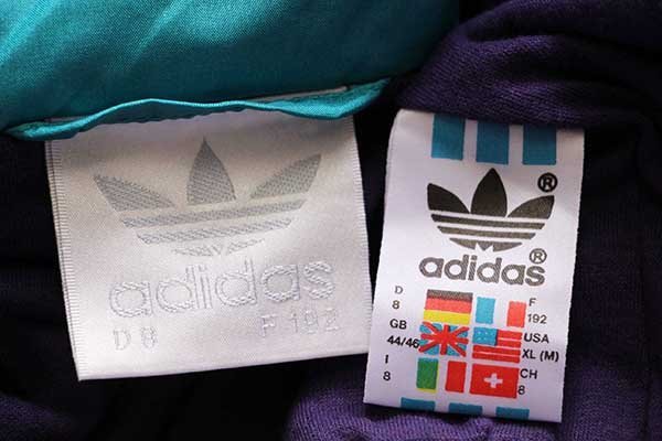 90s adidasアディダス トレフォイル ロゴ刺繍 マルチカラー 切り替え